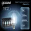 Лампа светодиодная филаментная LED 9 Вт 710 лм 4100К свеча нейтральный E14 AC 220В прозрачная колба Black Filament Gauss