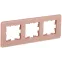 BRITE Рамка 3 поста РУ-3-2-Бр стекло дымчатый RE IEK