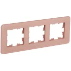                  BRITE Рамка 3 поста РУ-3-2-Бр стекло дымчатый RE IEK
               