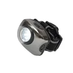 S-HL011-C Gun Metal Фонарь серии Стандарт «Bright eyes — comfort» (налобный фонарь), алюминиевый корпус, 1 LED, упаковка — кламшелл, 3хААА н/к