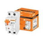                  Выключатель автоматический дифференциального тока АВДТ 63S 1п+N 32А C 100мА тип AC | SQ0202-0036 | TDM
               