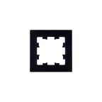                  ATLASDESIGN NATURE 1-постовая РАМКА, НАТУРАЛЬНОЕ СТЕКЛО, ЧЕРНЫЙ
               