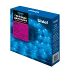 Гирлянда светодиодная Дюралайт ULD-D50 8M/С08 IP44 BLUE 8м С контроллером Синий свет Провод белый ТМ