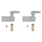 Светильник светодиодный ULK-C02 23A GREY SET2 пушлайт на петлю в кухонный шкаф, на батарейке 23A (в/к). Набор из 2 шт. Серый. ТМ Uniel