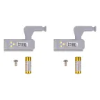                  Светильник светодиодный ULK-C02 23A GREY SET2 пушлайт на петлю в кухонный шкаф, на батарейке 23A (в/к). Набор из 2 шт. Серый. ТМ Uniel
               