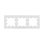                  ATLASDESIGN NATURE 3-постовая РАМКА, НАТУРАЛЬНОЕ СТЕКЛО, БЕЛЫЙ
               