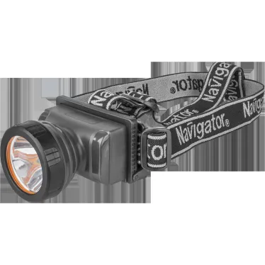 Фонарь светодиодный NPT-H10-ACCU 2Вт LED аккумуляторный налобный пластик