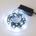                  Гирлянда светодиодная Полоса 10м 100 светодиодов Провод зеленый ULD-S1000-100/DGA WHITE IP20 DEW BAND
               