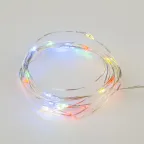 Гирлянда светодиодная Роса на батарейках 3AA (не в/к) 2м 20 светодиодов RGB свет Пульт ДУ (в/к) Провод прозрачный ULD-S0200-020/DTB/3AA/RC RGB IP20 DEW