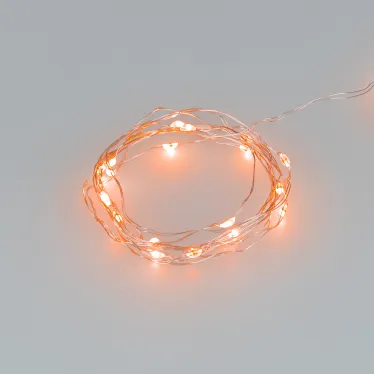 Гирлянда светодиодная ARD-DEW-HOME-2000-CLEAR-20LED-STD Orange (3V, Battery Pack) (Ardecoled, IP20)