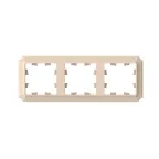 ATLASDESIGN ANTIQUE 3-постовая рамка, универсальная, ПЕСОЧНЫЙ