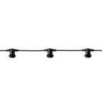 Гирлянда Belt-Light 2 жилы 50м шаг 40см 125 патронов E27 IP65 черный круглый провод