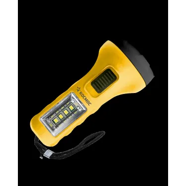 Фонарь ручной 0,5Вт LED+4SMD(1Вт)/1xAA/корпус ABS-пластик/ремешок ручной,