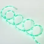                  Гирлянда светодиодная Дюралайт 15м Коннектор в комплекте Зеленый свет Провод черный ТМ Uniel ULD-D50 15M/С08 IP44 GREEN
               