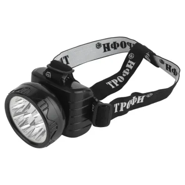 Фонарь светодиодный налобный TG9 4V0.9Ah, 9xLED, ЗУ 220V, карт (25/50/600) | C0045557 | Трофи