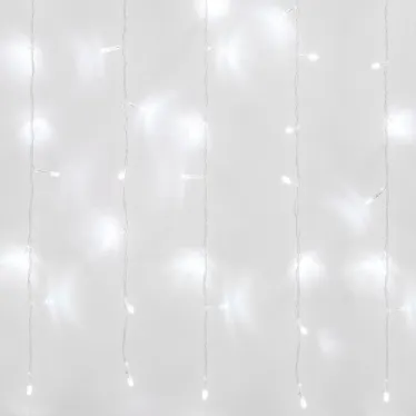 Занавес светодиодный 3х2м 160 светодиодов Провод прозрачный ULD-C3020-160/DTA WHITE IP20 З