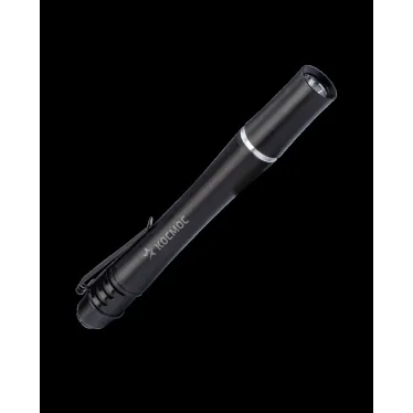 Фонарь ручной 0,5Вт LED/2xAAА/корпус алюминий/зажим для крепления,
