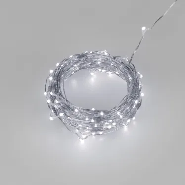 Гирлянда светодиодная ARD-DEW-HOME-10000-CLEAR-100LED-LIVE White6000 (5V, USB, ПДУ) (Ardecoled, IP20)