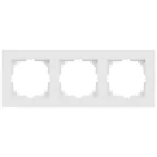 Рамка для розеток и выключателей Intro Accent 6-503-01М на 3 поста, СУ, белый матовый