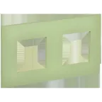                  SKANDY Рамка 2-местная SK-F02M мятный IEK
               