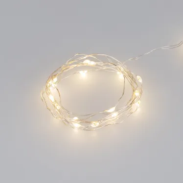 Гирлянда светодиодная ARD-DEW-HOME-2000-CLEAR-20LED-STD Warm3000 (3V, Battery Pack) (Ardecoled, IP20)