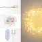 Гирлянда светодиодная Роса Фейерверк с контроллером 20м 500LED теплый белый IP20 на катушке