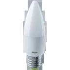                  Лампа светодиодная LED 8.5вт Е27 теплый матовая свеча
               