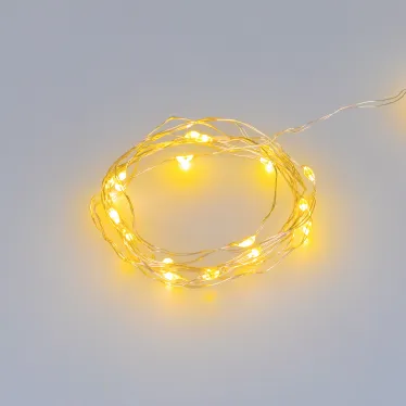 Гирлянда светодиодная ARD-DEW-HOME-2000-CLEAR-20LED-STD Yellow (3V, Battery Pack) (Ardecoled, IP20)