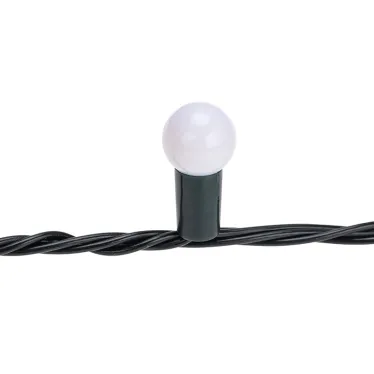 Гирлянда Мультишарики 20м, 200LED, диаметр 15мм, IP44, зеленый провод, свечение мульти (RG/RB), мигание, 230В