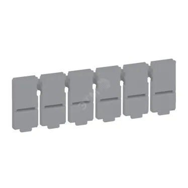 Разделяемая пластина с 6 заглушками для портов