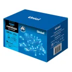                  Гирлянда светодиодная  с эффектом мерцания  ULD-S1000-120/TWK BLUE IP67   10м. соед. 120 диодов. синий свет. шнур белый | UL-00001352 | Uniel
               