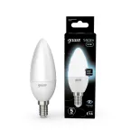 Лампа светодиодная LED 6.5 Вт 550 лм 4100К свеча нейтральный E14 AC 220В Black Gauss