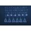 Гирлянда новогодняя светодиодная NGF-D033-03 бахрома звезды и елочки Blue 2.5*1м IP20
