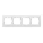                  Рамка 4 поста белая
               