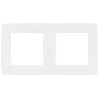                  Рамка для розеток и выключателей Серия 12 12-5002-01М на 2 поста, белый матовый
               