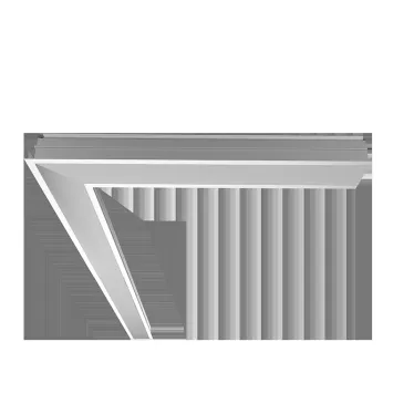 Светильник Universal-Line L-поворот правый/левый встраиваемый 650*650*69мм 25Вт 4000К IP40 металлик аварийный автономный постоянного действия