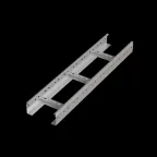                  Лоток лестничный 80х100х1,2 L2500 мм INOX304 N | LL80-100-1.2-2500 INOX304 N | КМ - профиль
               