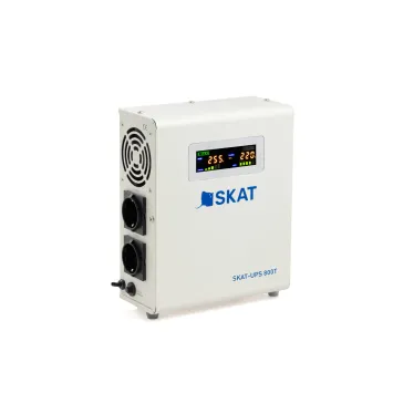 Источник бесперебойного питания SKAT-UPS 800T Lin e-Interactive 220В, 800ВА, работает от 1 внешней АКБ