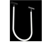 Светильник светодиодный трековый подвесной Flex Tube Opal L1000 для магнитной системы Galakti 244x26x565 мм 16 Вт 3000 K 360 град CRI»90 черный