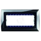                  Рамка с суппортом на 5 узких модулей, S82C, вороненая сталь - графит
               