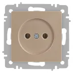 Розетка Intro Accent 6-201-04 2P, 16А-250В, IP20, СУ, шампань