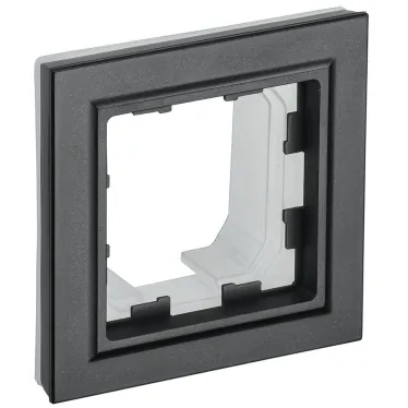 BRITE Рамка 1 пост IP44 РУ-1-БрЧ-44 черный