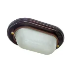                  Светильник "Самарканд" 1401 Овал малый НПП 03-60-021 IP 65 матовый/корпус дер. венге | 1005500980 | Элетех
               