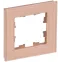 BRITE Рамка 1 пост РУ-1-2-БрП стекло персиковый матовый IEK