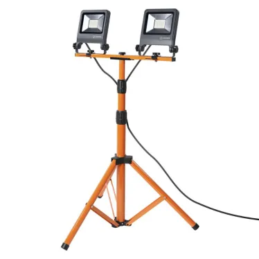 Прожектор светодиодный  WORKLIGHT на телескопической треноге серый 2х30Вт 2х2700 Лм, 4000 К | 4058075213951 | LEDVANCE