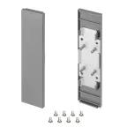 Заглушка SL-LINE-25100-DUAL SILVER глухая (ARL, пластик)