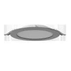 Светильник светодиодный DL-01 Slim 200 мм 30 Вт 3000 К CRI90 221х40 мм IP65/40 RAL7045 серый муар с рассеивателем опал аварийный автономный постоянного действия