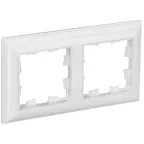                  BRITE Рамка 2 поста РУ-2-Бр белый/белый IEK
               