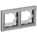                  BRITE Рамка 2 поста IP44 РУ-2-БрС-44 сталь
               