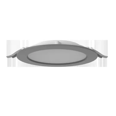 Светильник светодиодный DL-01 Slim 200 мм 35 Вт 3000 К CRI90 221х40 мм IP65/40 RAL7045 серый муар с рассеивателем опал